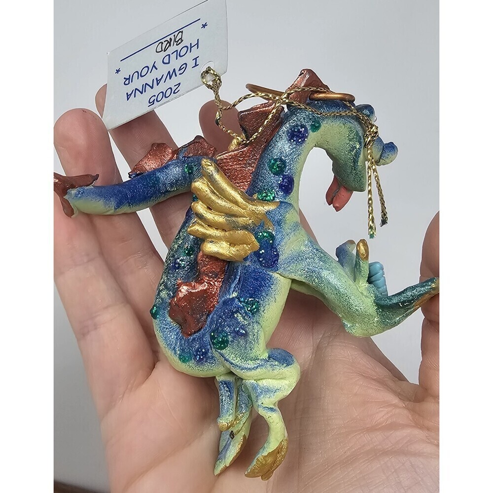 Artisan Pottery Whimsical I Gwanna Hold Your Bird Ornament Claire Barr Wilson - Picture 2 of 10